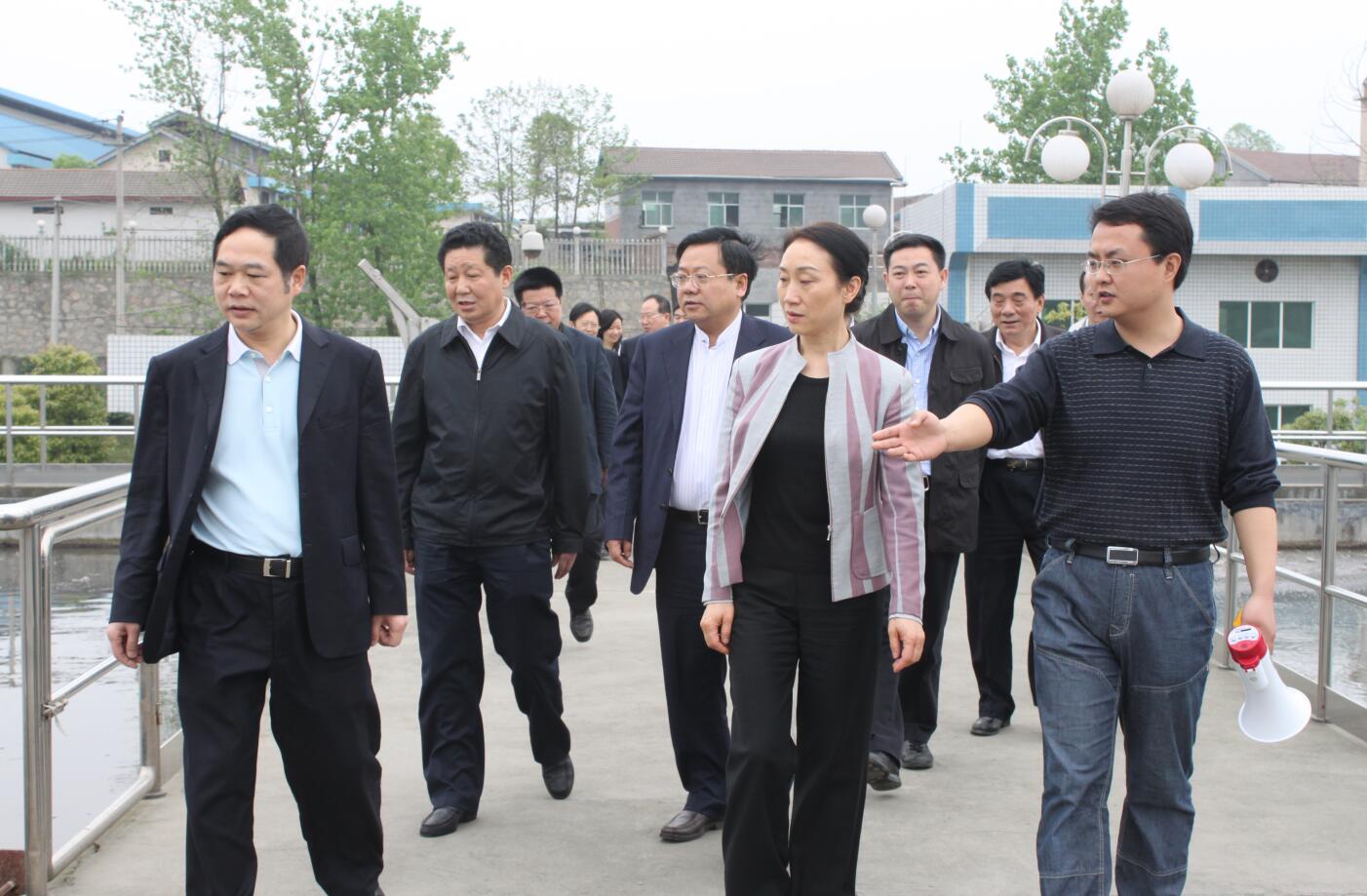 2011年4月，省政協主席，時任省委常委、統戰部部長李薇薇來公司視察.JPG